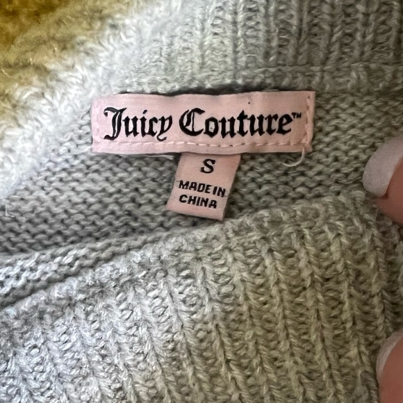 Juicy Couture grey small studded long sleeve sweater - Picture 4 of 10